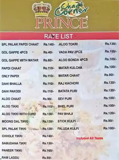 Prince Chaat in Greater Kailash (GK)